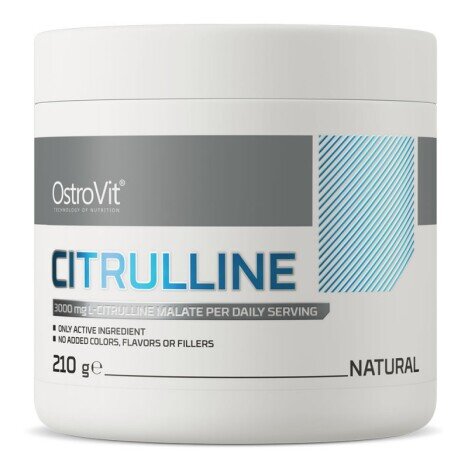 OstroVit Citrulline 210 grame (Oxid Niric, pompare, vasodilatator, Ctrulina)